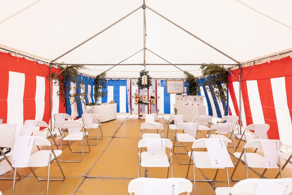 地鎮祭会場設営いたします